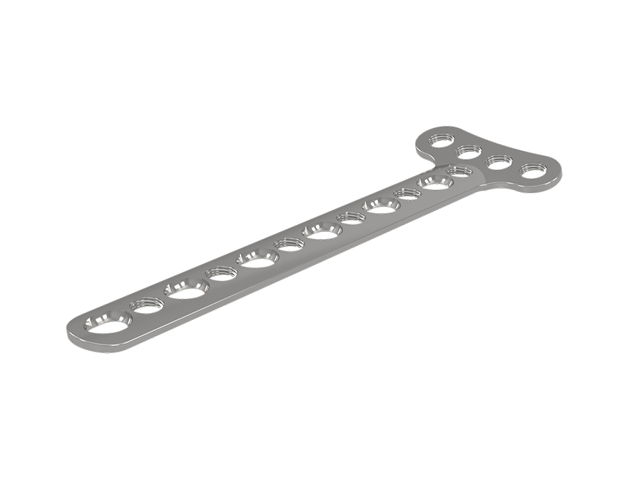 Placa “T” Ângulo Reto 4 Furos