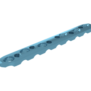 Placa Reta Larga Bloqueada