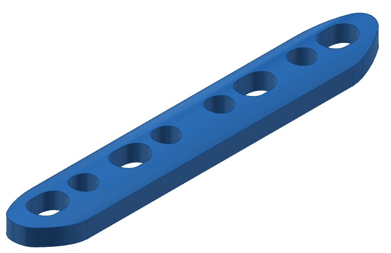 Placa Reta Bloqueada