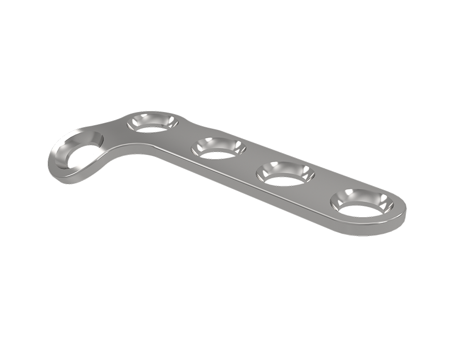 Placa “L” Reta e Obliqua 2,7mm Esquerda