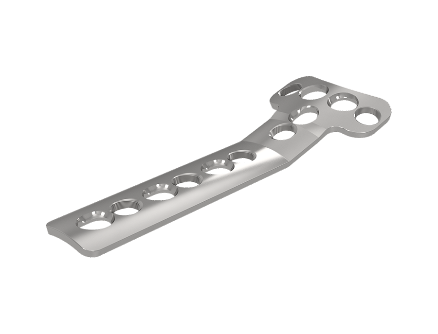 Placa “T” 4,5mm – Bloqueada